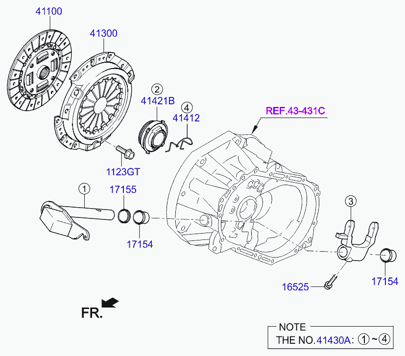 KIA 41300-02701 - Нажимной диск зчеплення avtolavka.club