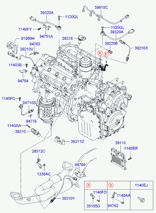 Hyundai 39210-3C200 - Лямбда-зонд, датчик кисню avtolavka.club