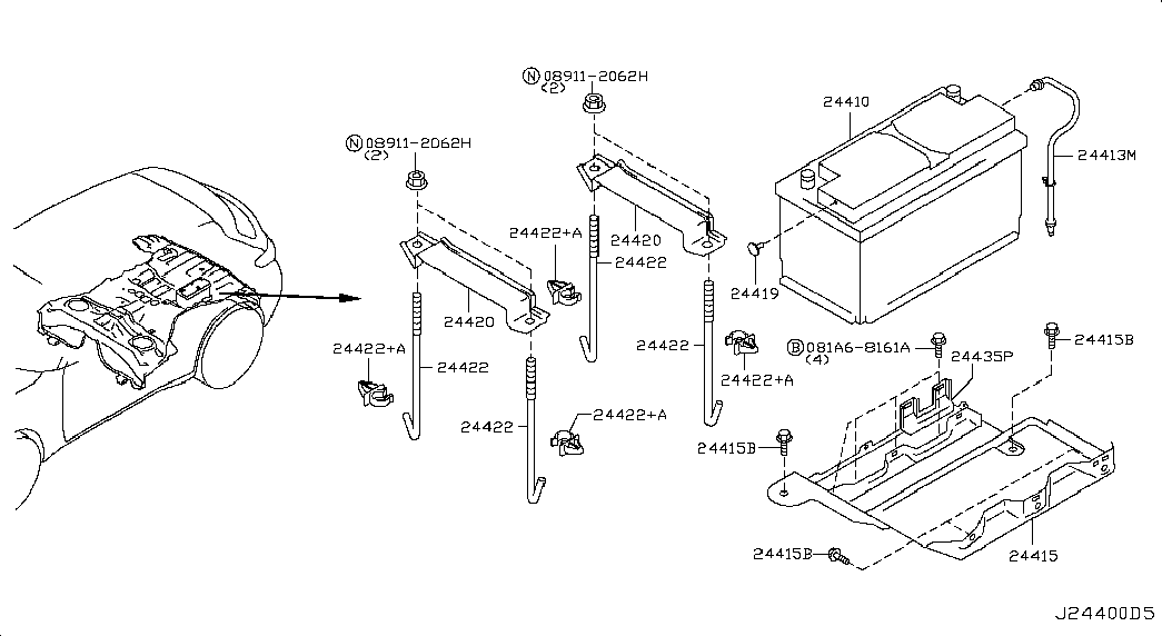 Infiniti 24410-1BN0A - BATTERY avtolavka.club