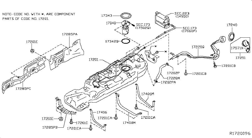 Infiniti 17251-9BD0E - Кришка, паливної бак avtolavka.club