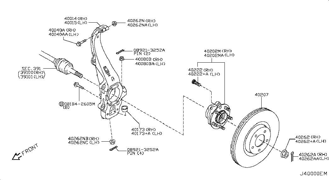 NISSAN 40206-JL00A - Гальмівний диск avtolavka.club