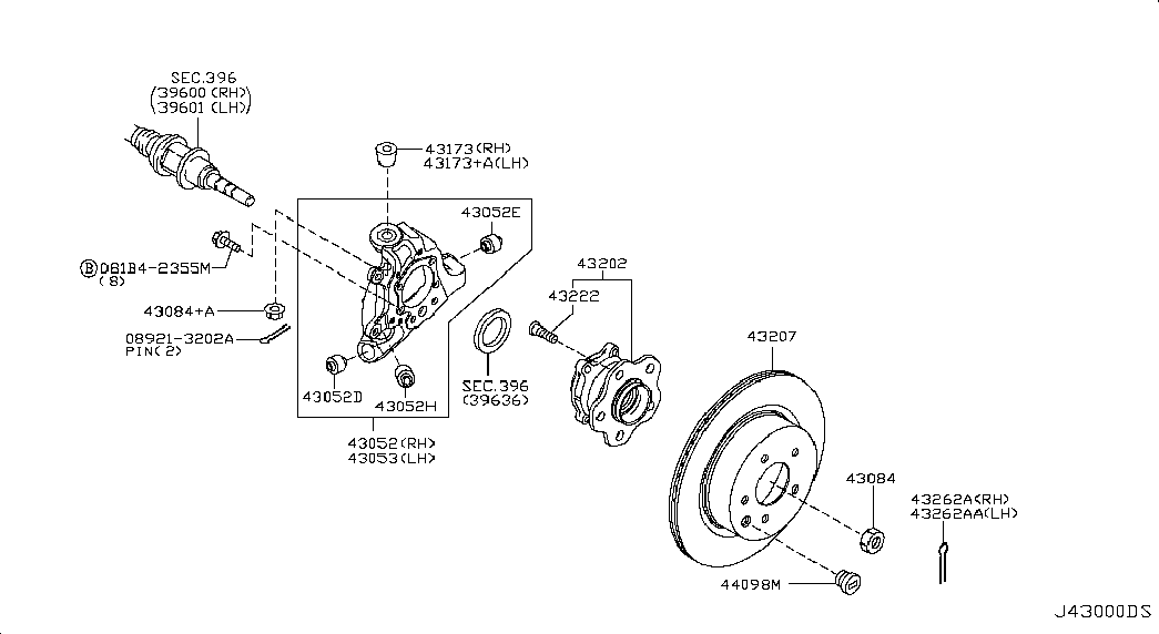 NISSAN 43206 EG000 - Гальмівний диск avtolavka.club