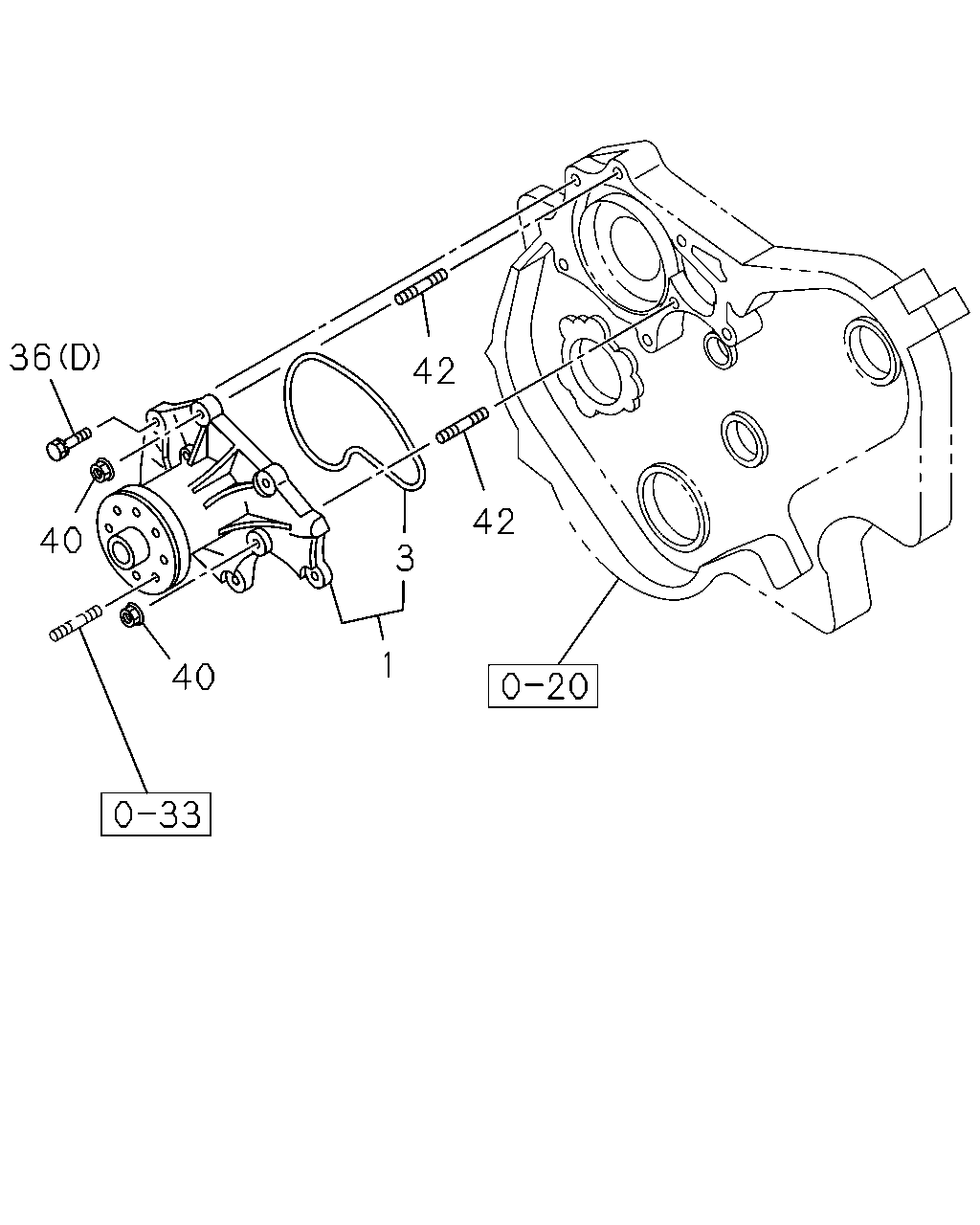 ISUZU 8-97105-012-3 - Водяний насос avtolavka.club