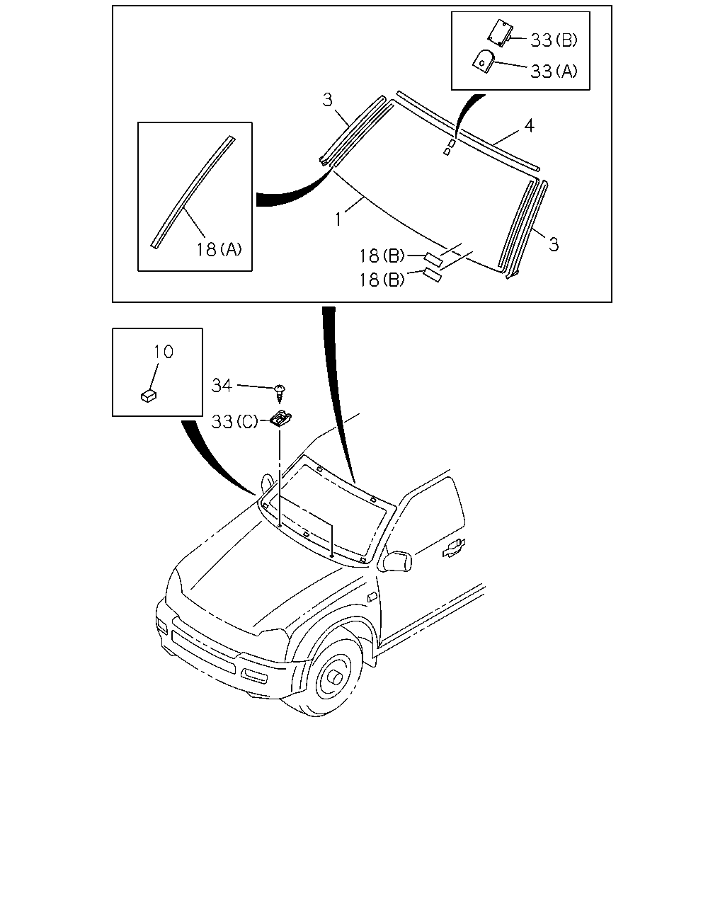 ISUZU 8-97239-342-0 - Прокладка, вітрове скло avtolavka.club