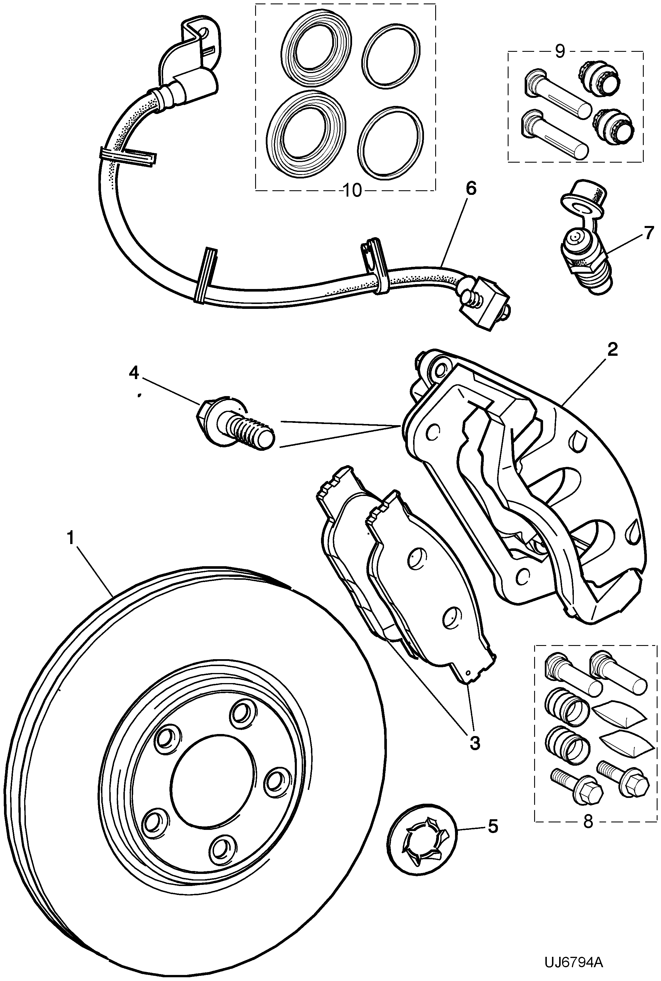 Jaguar XR813324 - Гальмівні колодки, дискові гальма avtolavka.club