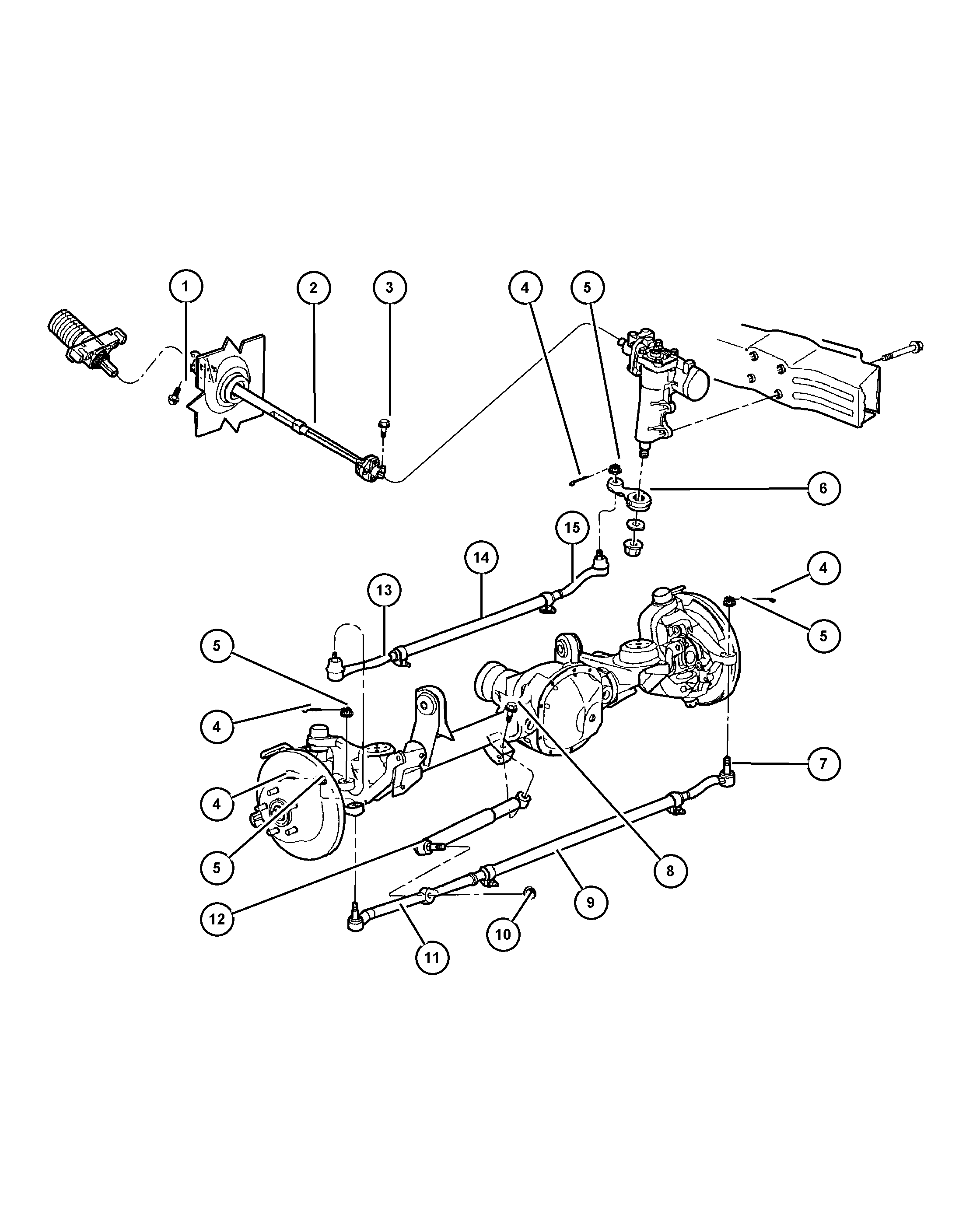 Jeep 52088 463AB - Трубка поперечної рульової тяги avtolavka.club