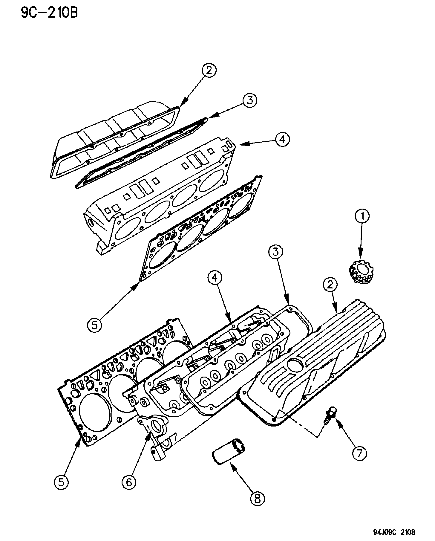 Chrysler 5302 0490 - Прокладка, головка циліндра avtolavka.club