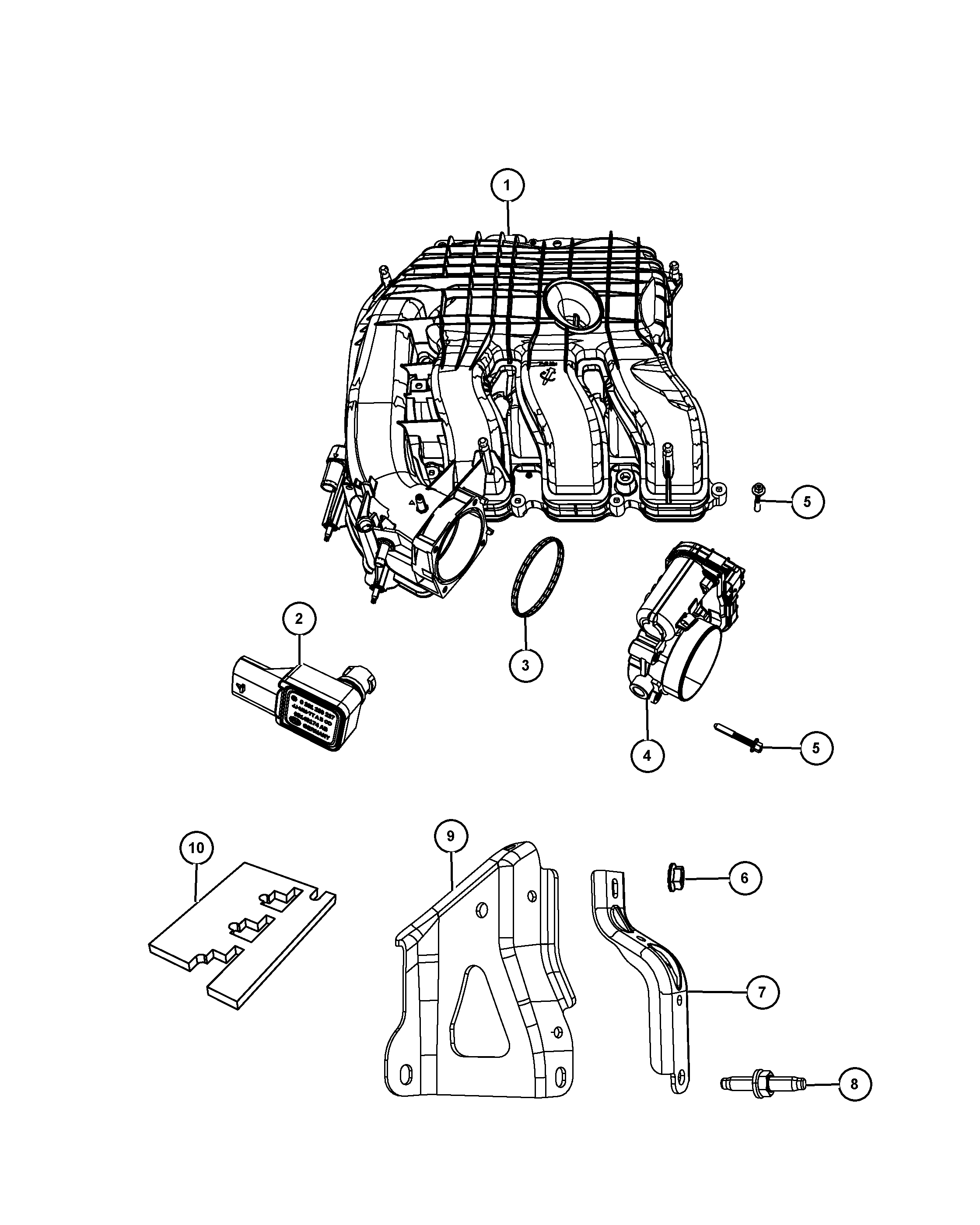 Chrysler 5149 174AB - Датчик, тиск наддуву avtolavka.club