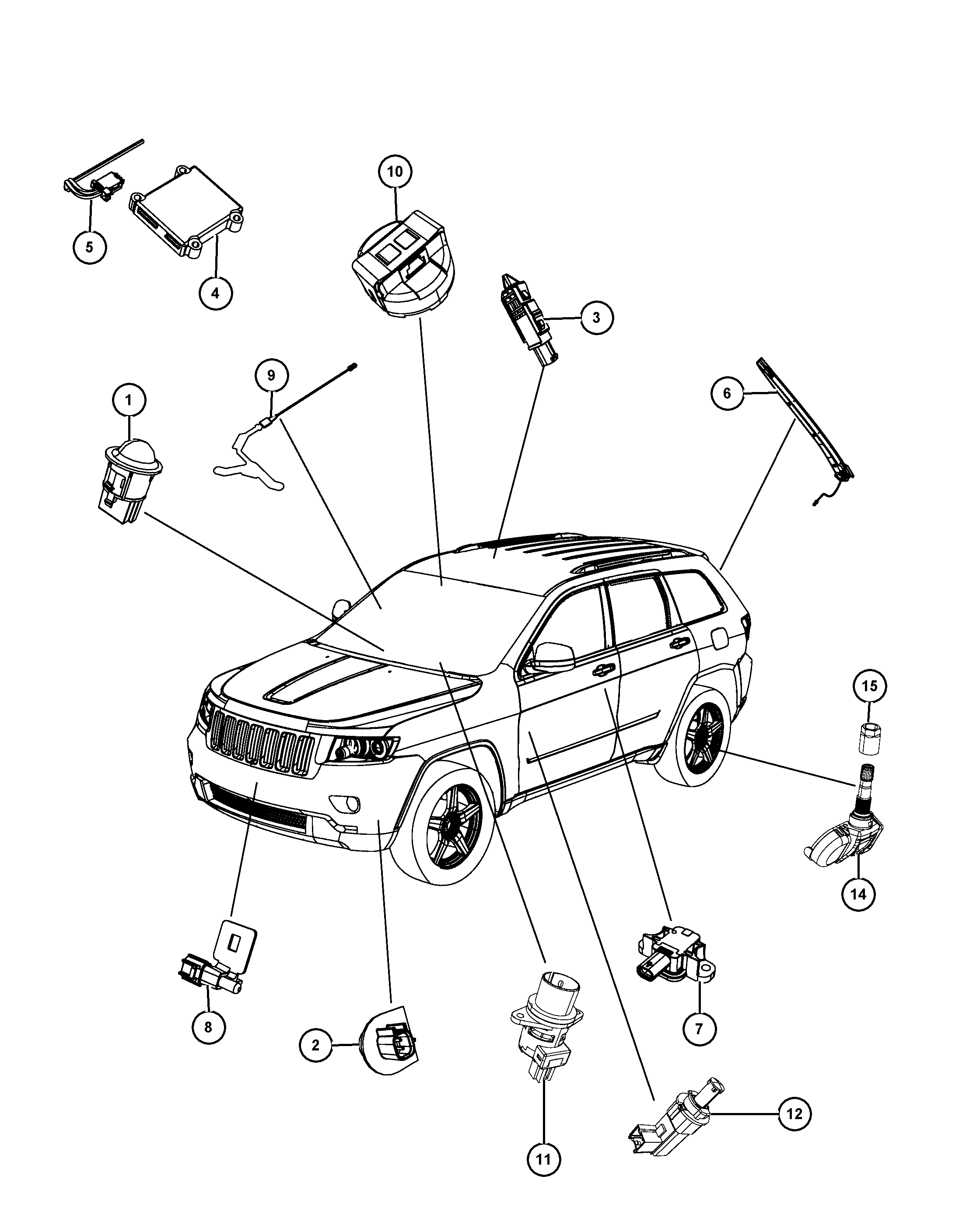 Chrysler 56029 400AE - Датчик частоти обертання колеса, контроль тиску в шинах avtolavka.club