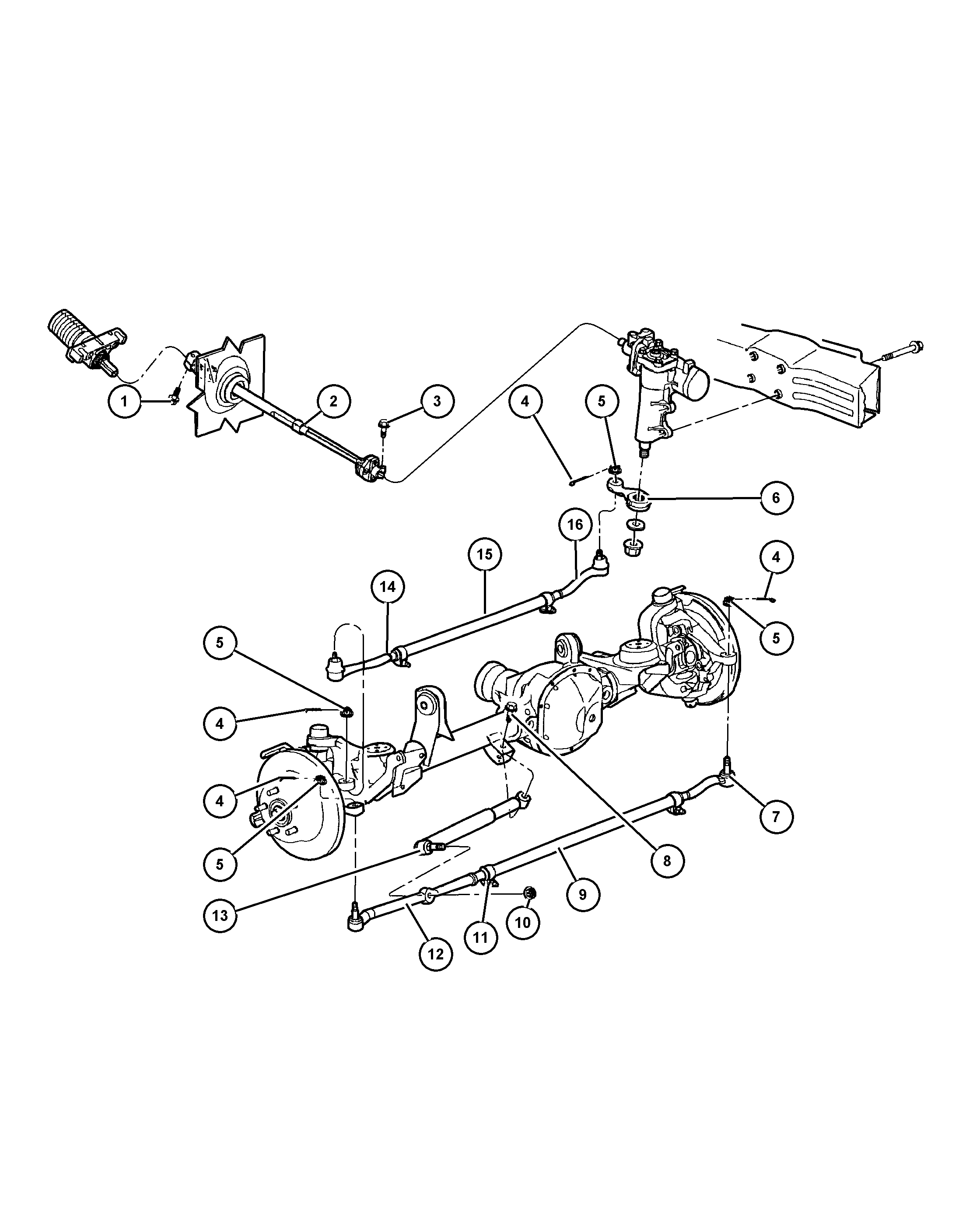 Jeep 52088 871AB - Трубка поперечної рульової тяги avtolavka.club