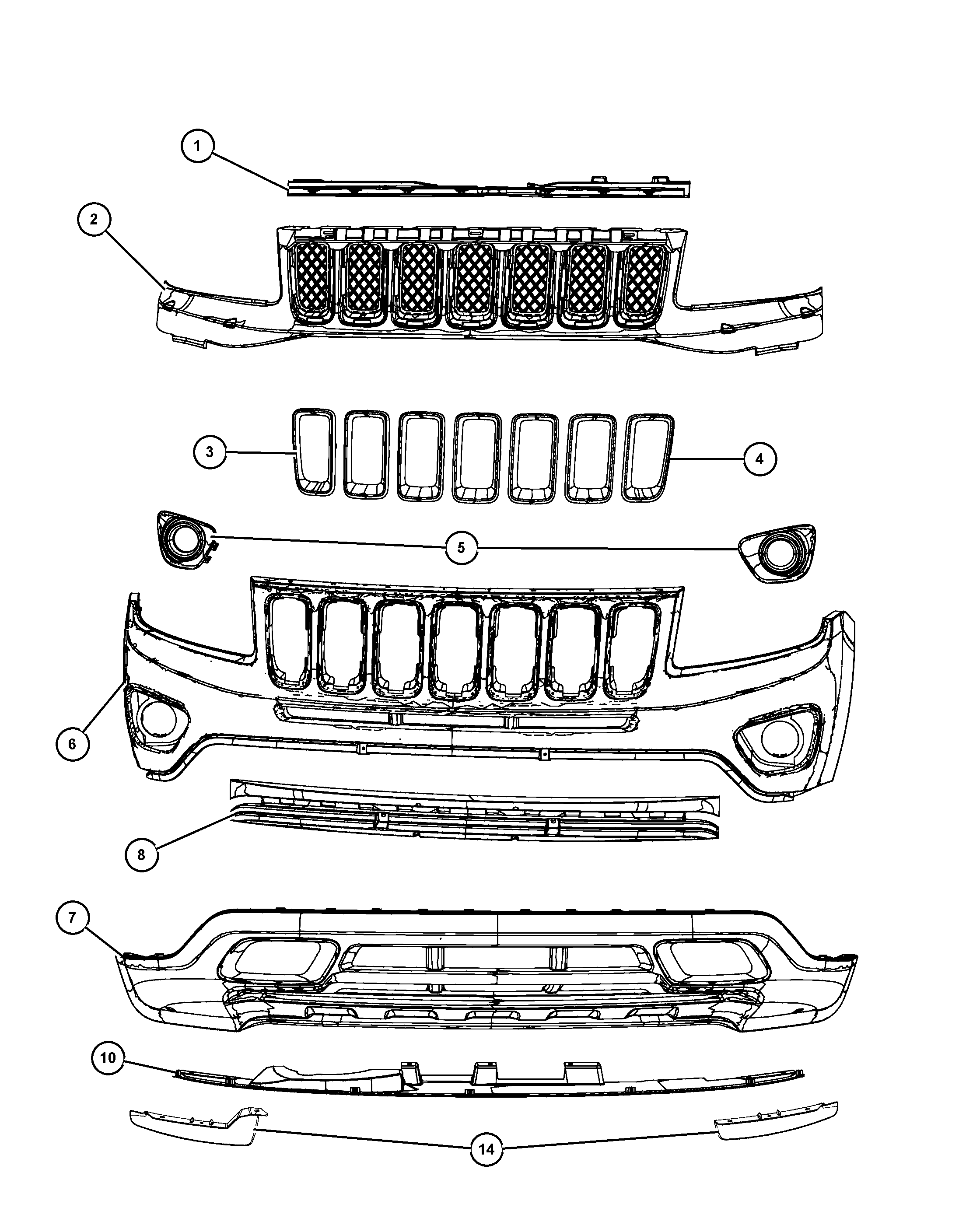 Jeep 68109 862AA - Буфер, бампер avtolavka.club