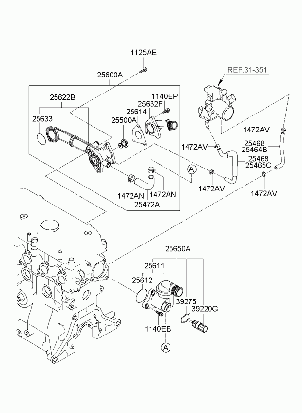 Hyundai 25612-02501 - Термостат, охолоджуюча рідина avtolavka.club