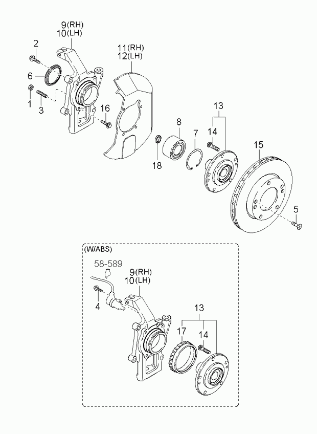 Buessing 51712-3E000 - Disc - front wheel brake avtolavka.club