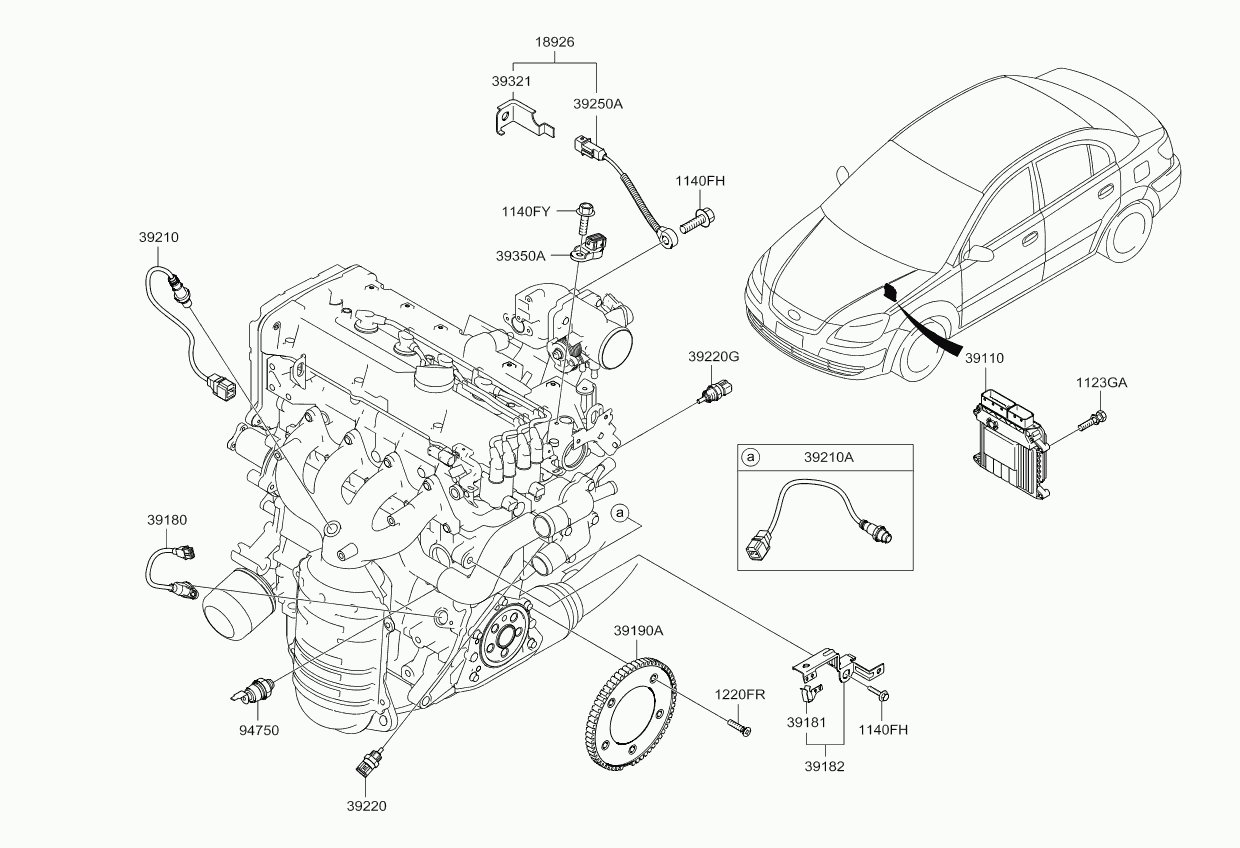 KIA 3921026620 - Лямбда-зонд, датчик кисню avtolavka.club