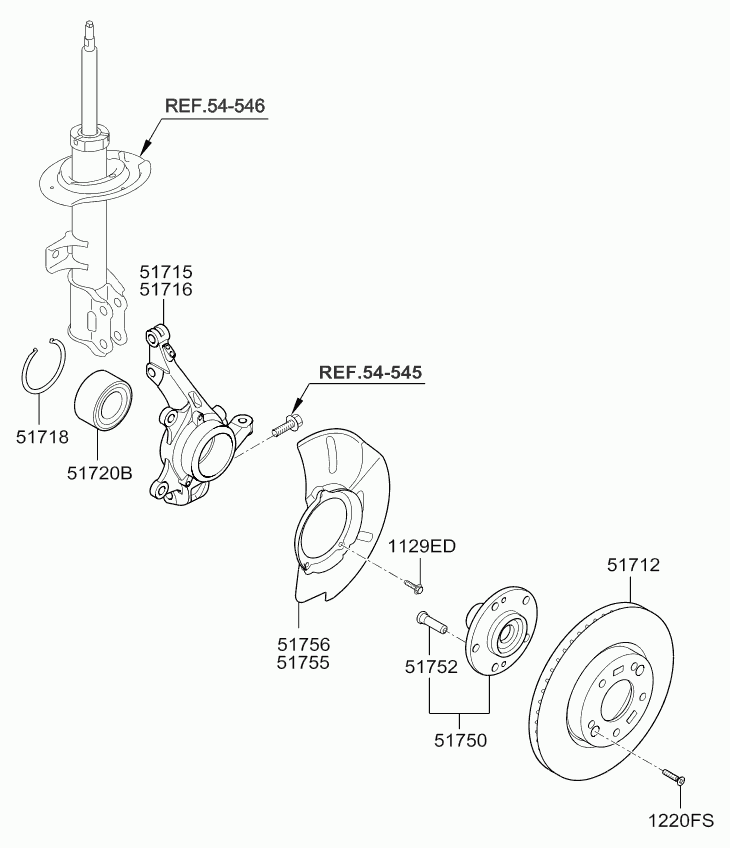 DAEWOO 5171826500 - Комплект підшипника маточини колеса avtolavka.club