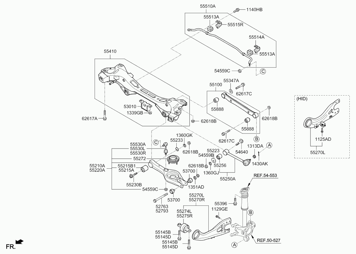 KIA 55100 A6005 - Важіль незалежної підвіски колеса avtolavka.club