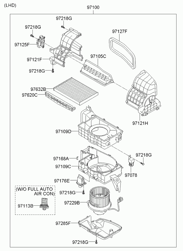 KIA 97128-3K000 - Опір, реле, вентилятор салону avtolavka.club