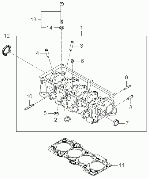 KIA 2212521000 - Болт, випускний колектор avtolavka.club