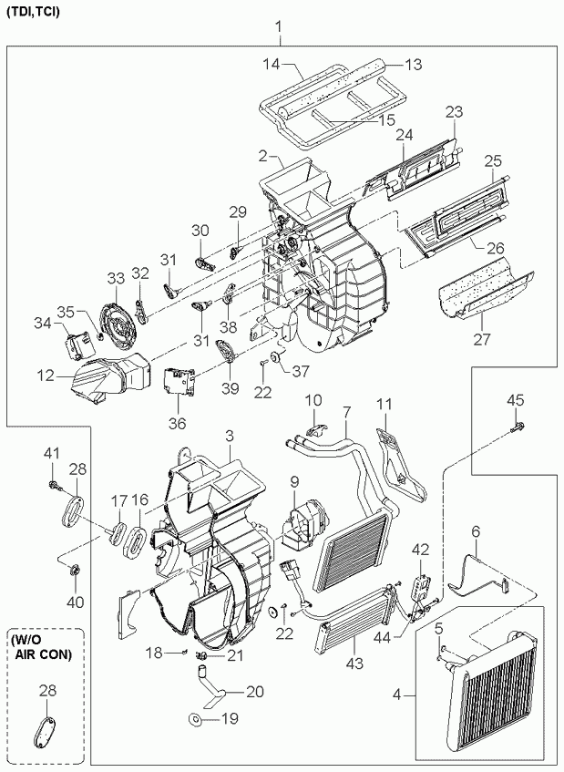 Hyundai 971382F000 - Теплообмінник, опалення салону avtolavka.club