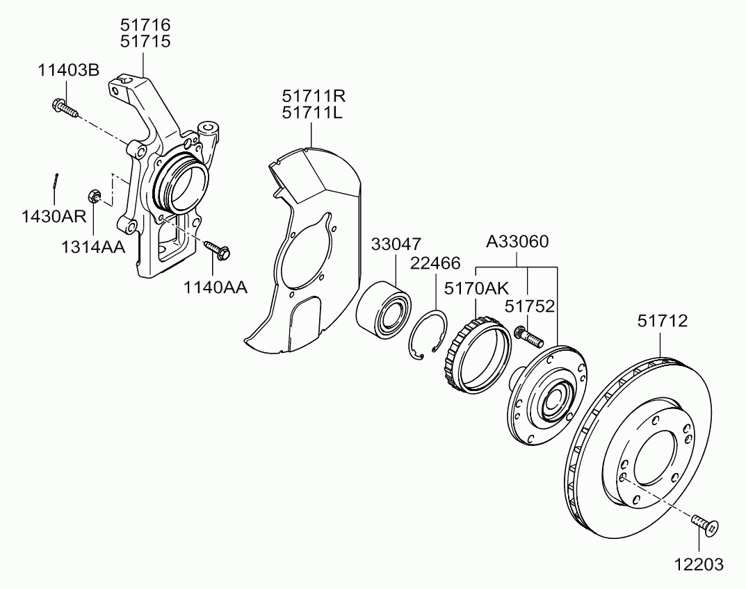 KIA 517123E500 - Гальмівний диск avtolavka.club