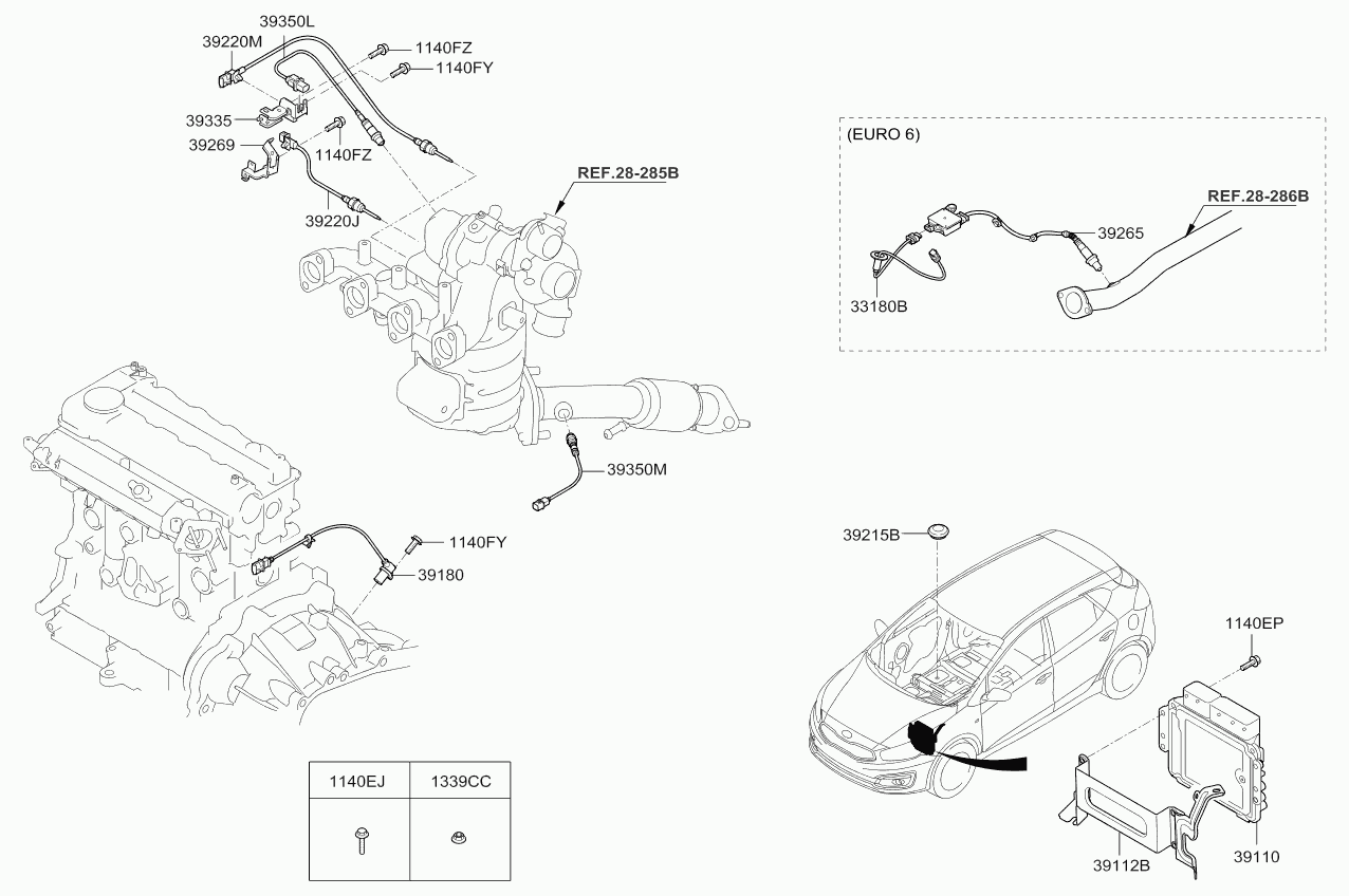 KIA 39351-2A631 - Лямбда-зонд, датчик кисню avtolavka.club