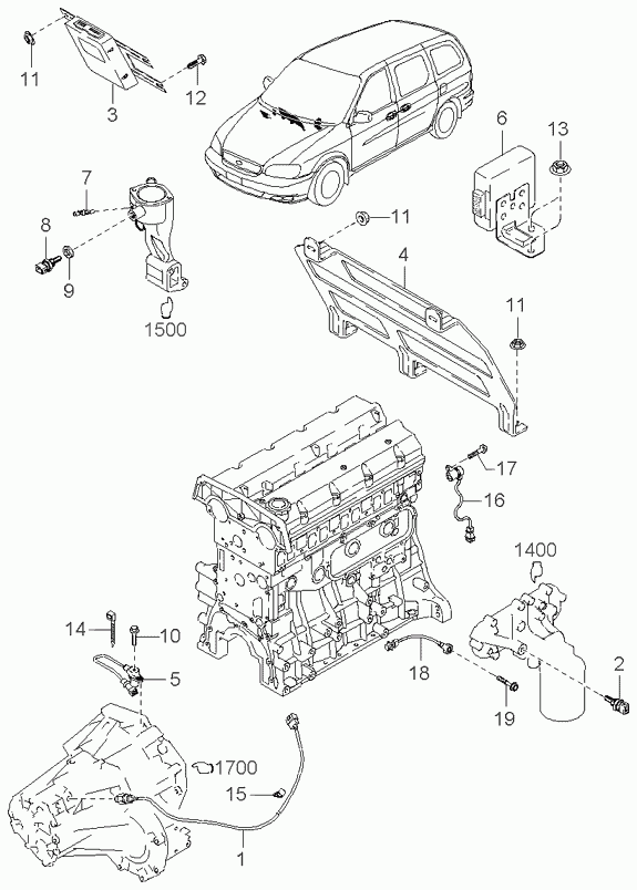 KIA 0K50F18840 - Датчик, температура охолоджуючої рідини avtolavka.club