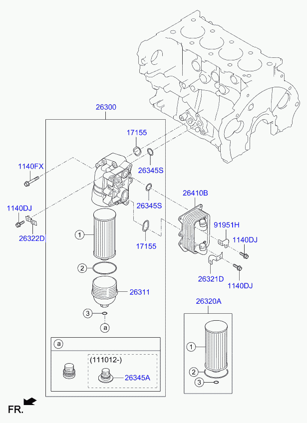 Hyundai 26320-2F000 - Масляний фільтр avtolavka.club