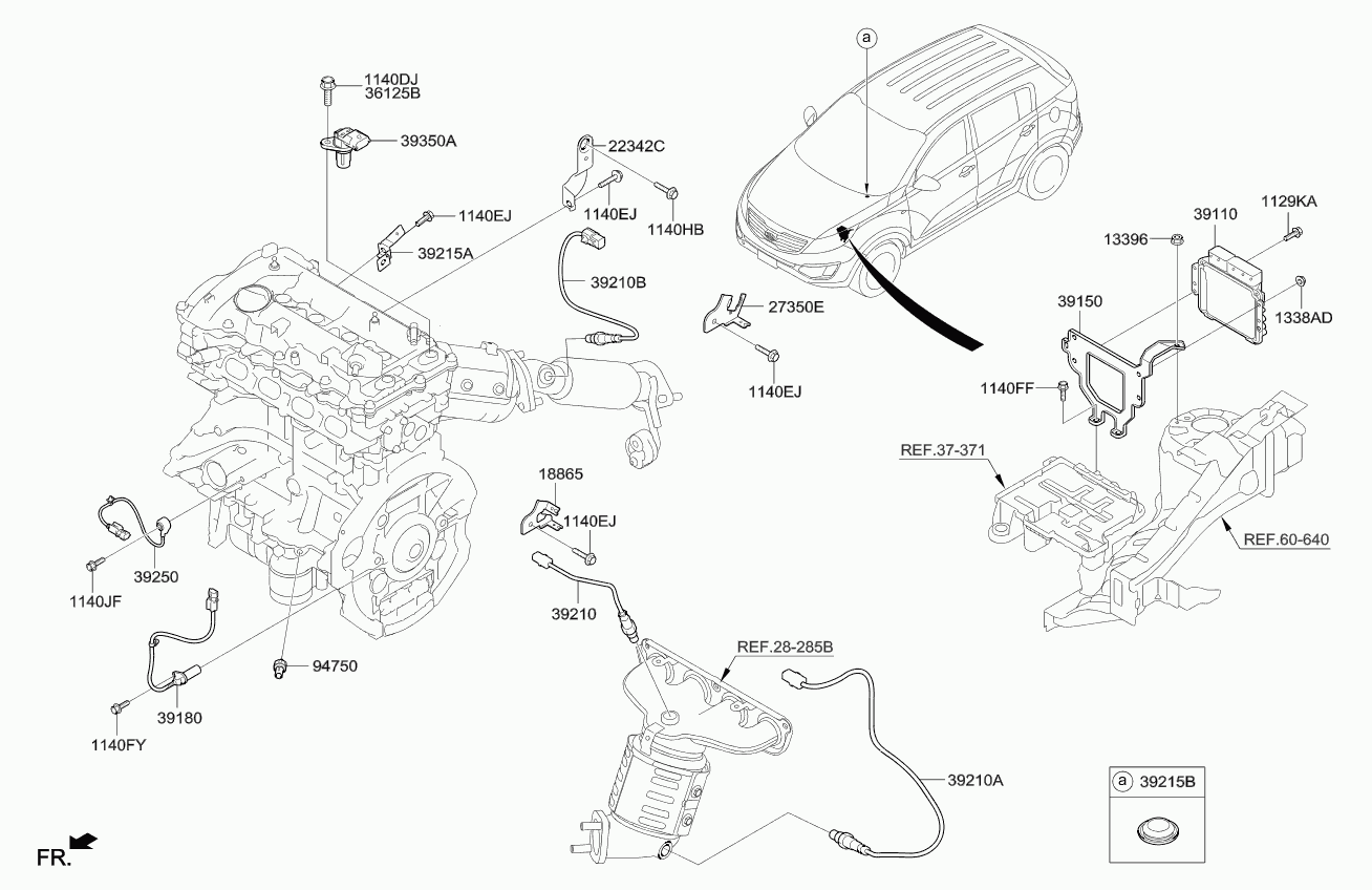 Hyundai 39210-2E700 - Лямбда-зонд, датчик кисню avtolavka.club