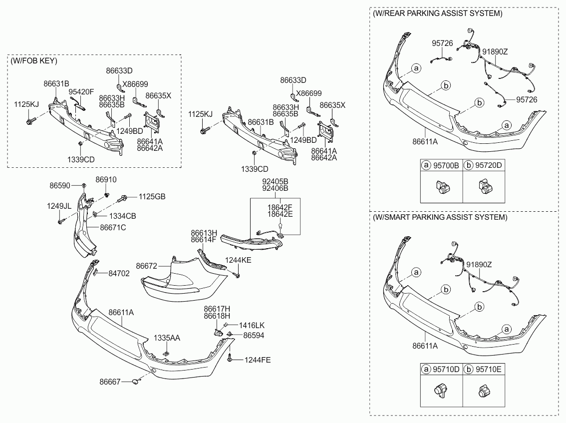 KIA 866713U000 - Буфер, бампер avtolavka.club