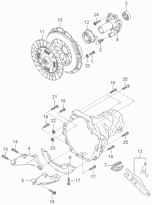 Hyundai 0K24716510 - Вичавний підшипник avtolavka.club