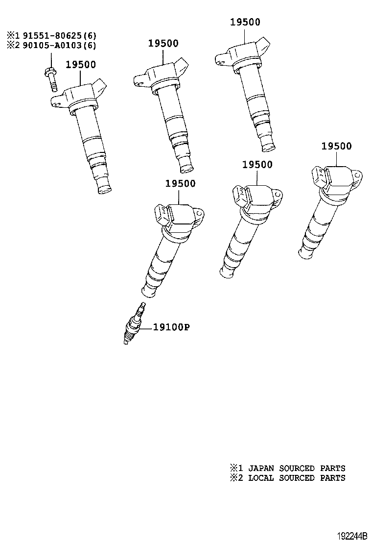 LEXUS 90919-02251 - Котушка запалювання avtolavka.club