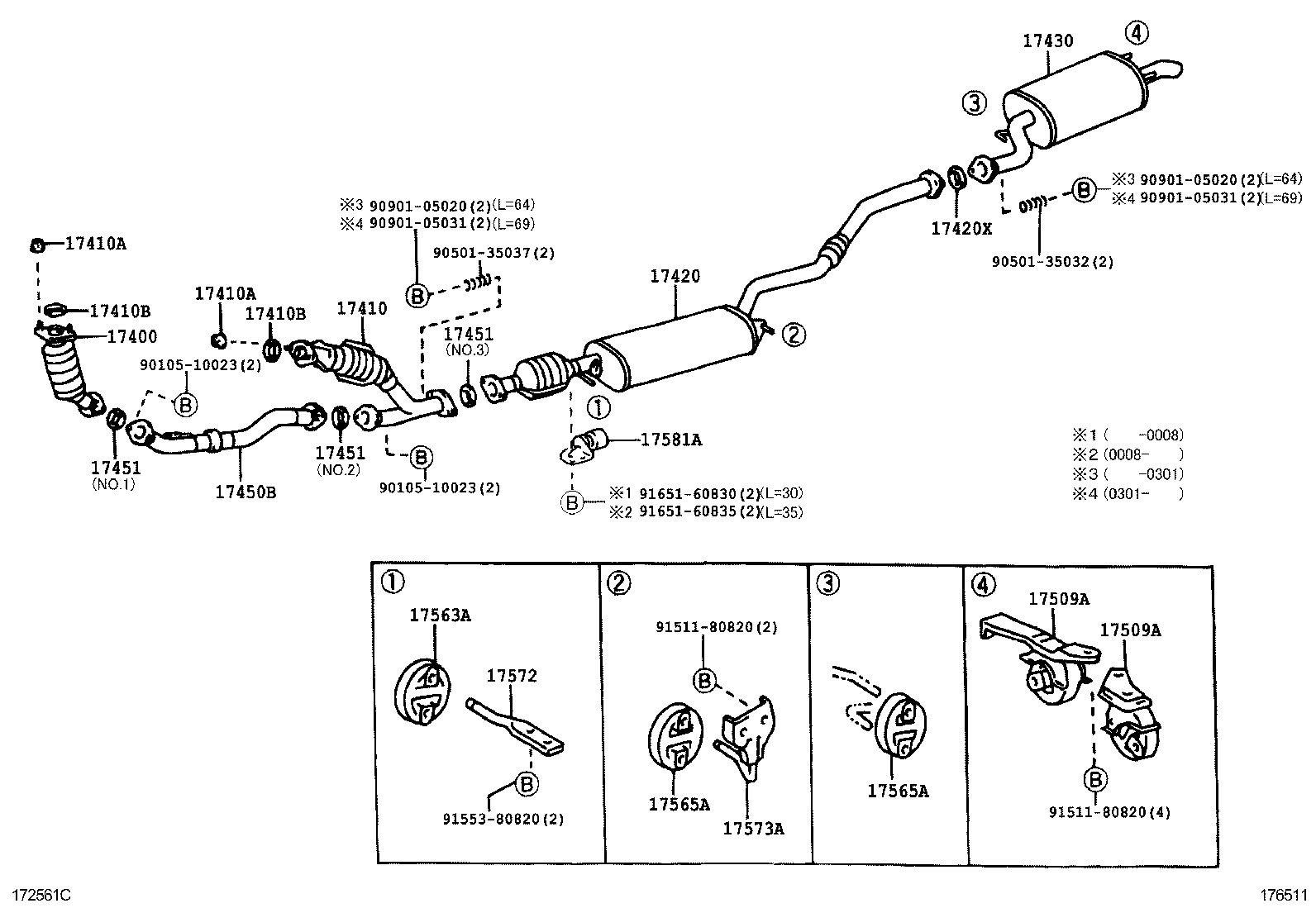 Mitsubishi 1745120020 - Кільце ущільнювача, труба вихлопного газу avtolavka.club