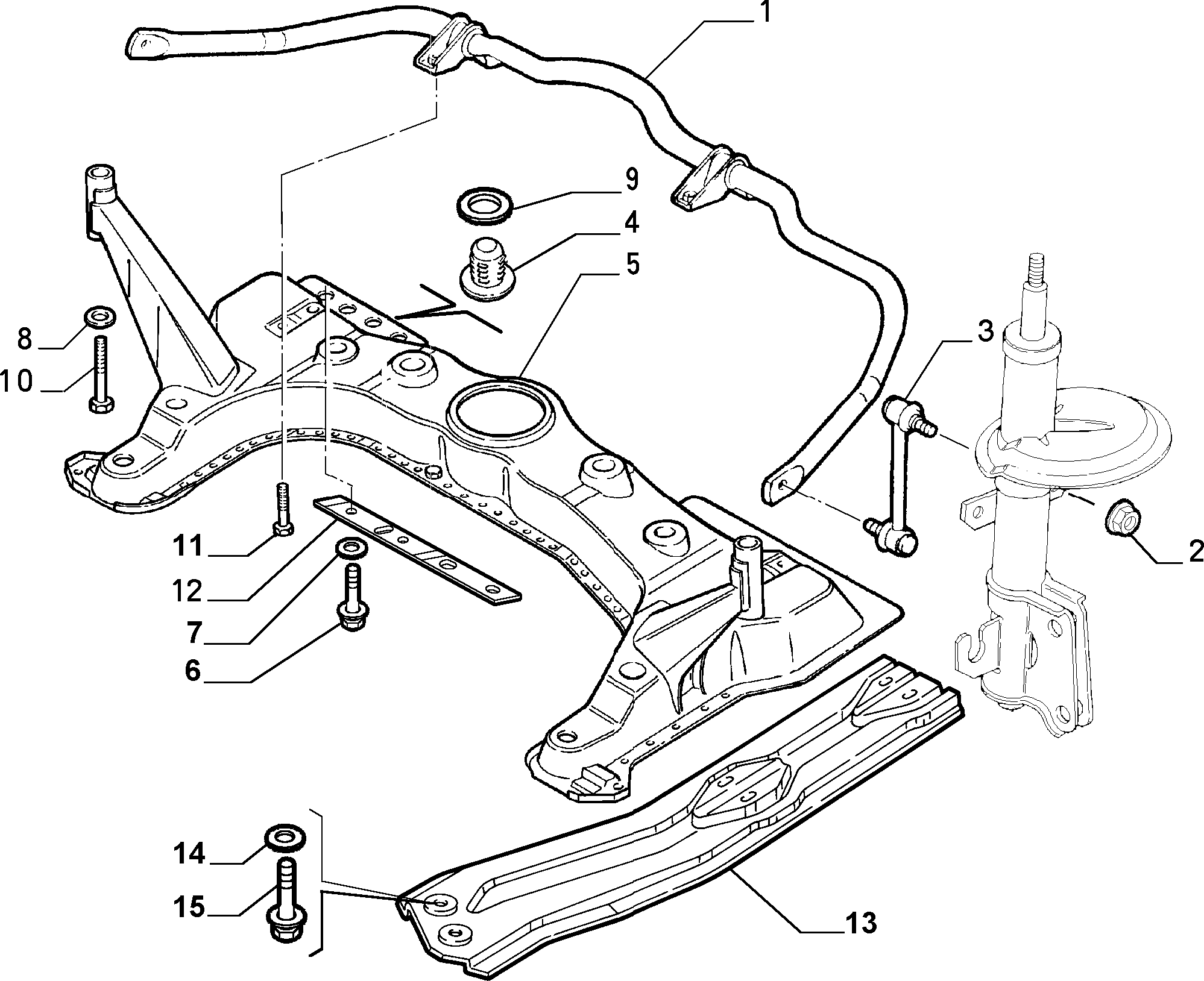 FIAT 51701045 - Тяга / стійка, стабілізатор avtolavka.club