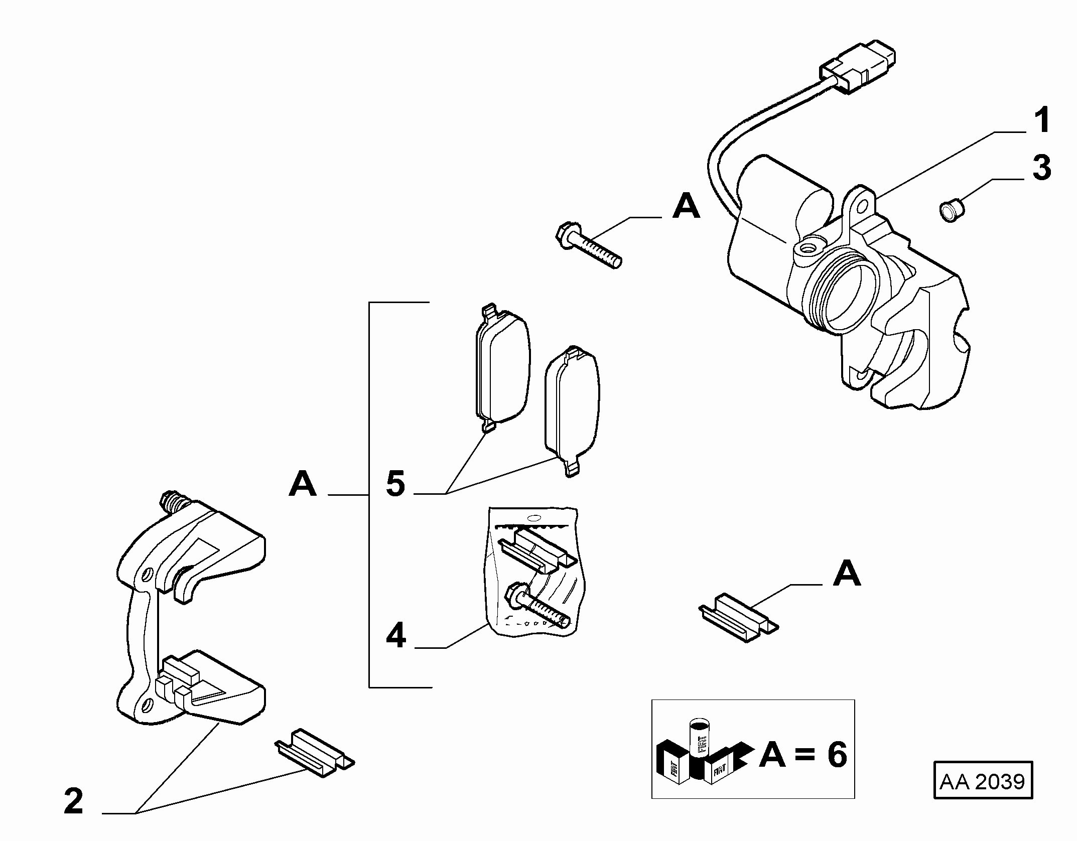 Alfarome/Fiat/Lanci 77364763 - Ремкомплект, гальмівний супорт avtolavka.club