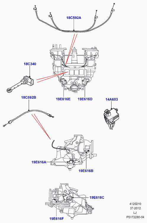 Land Rover JGO000021 - Опір, реле, вентилятор салону avtolavka.club