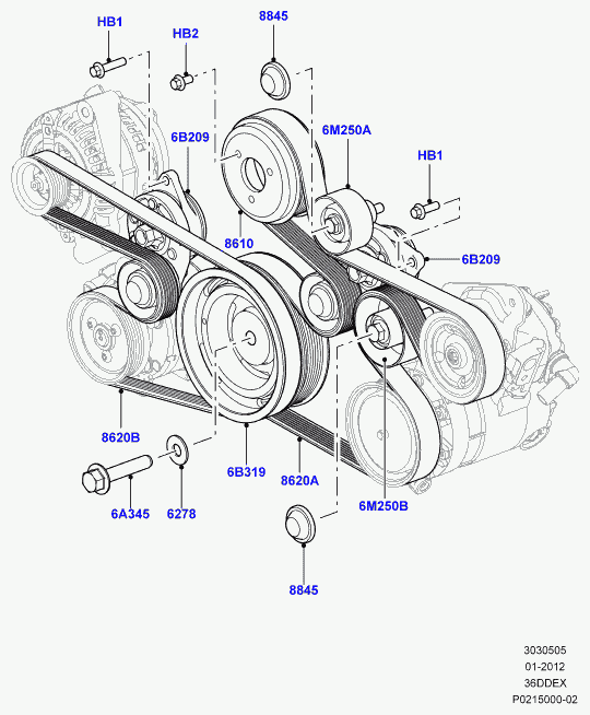 Rover PQS 5004 60 - Поліклиновий ремінь avtolavka.club