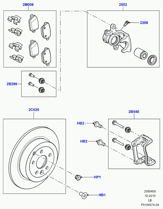 Lancia LR003657 - Гальмівні колодки, дискові гальма avtolavka.club