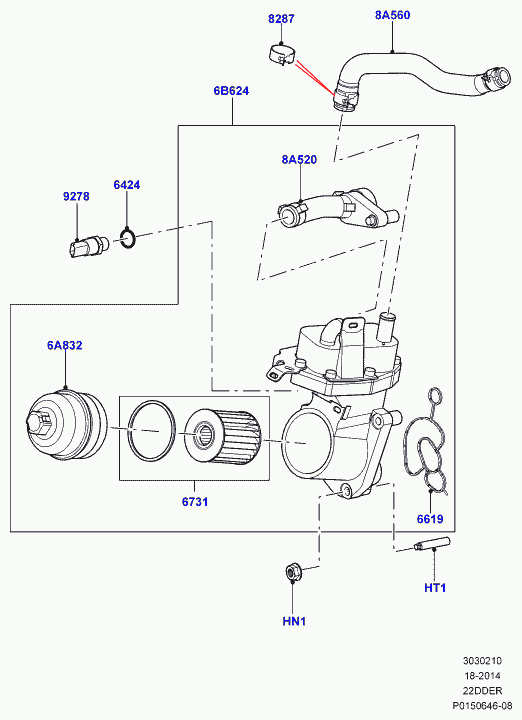 Land Rover LR001247 - Масляний фільтр avtolavka.club