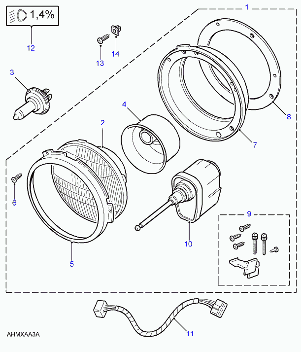 Land Rover 589783 - Лампа розжарювання, протитуманні фари avtolavka.club