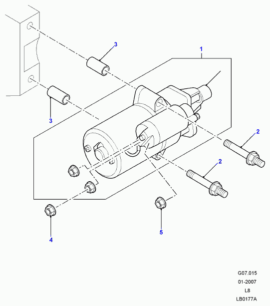 Rover LR010547 - Стартер avtolavka.club