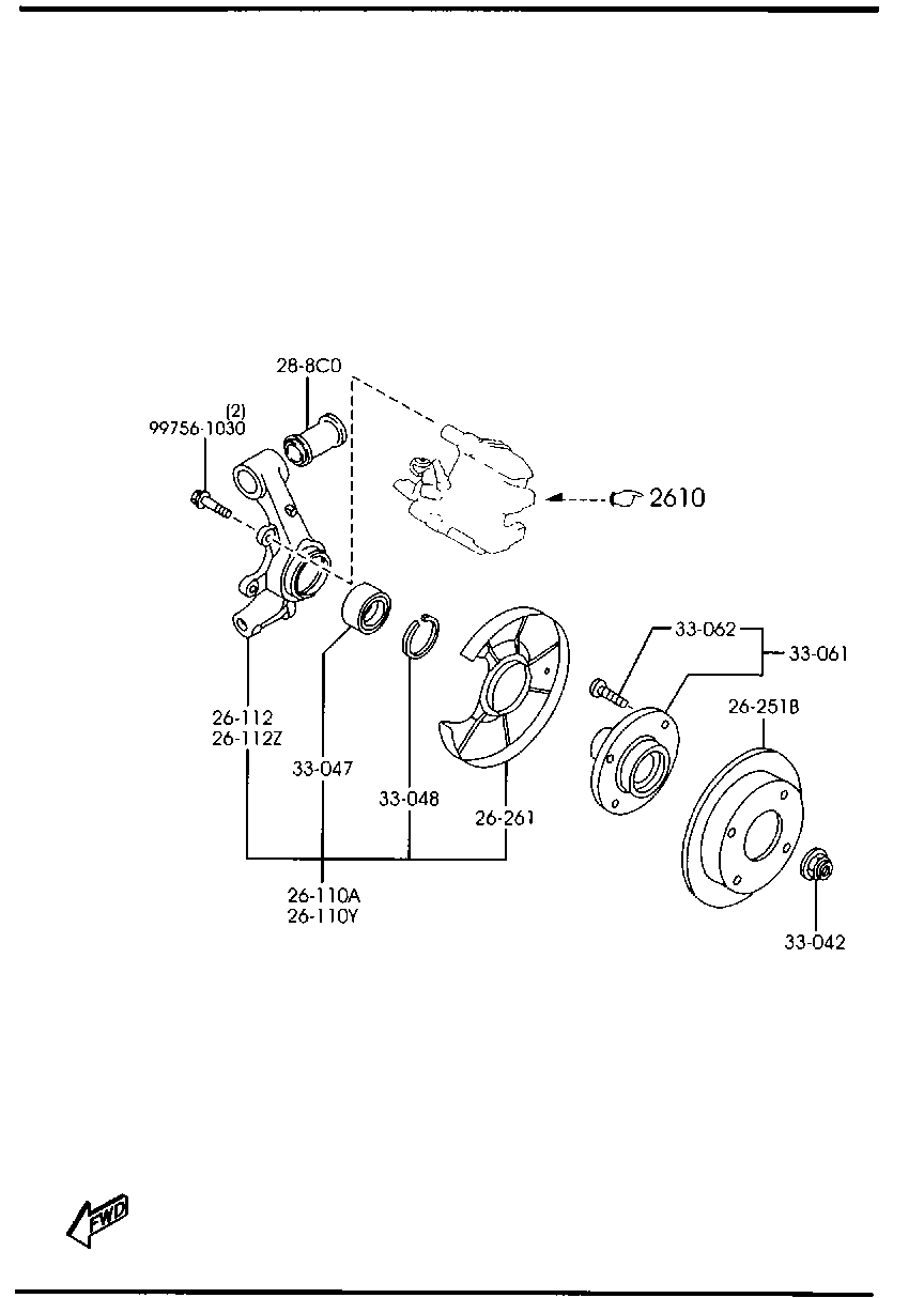 MAZDA BB4C-26-251C - Гальмівний диск avtolavka.club