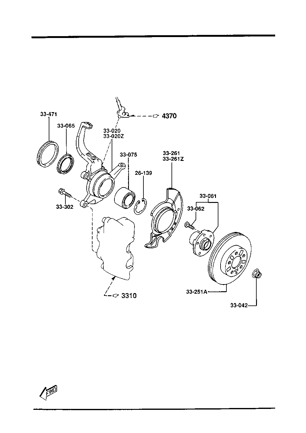 MAZDA TY01-33-25X - Гальмівний диск avtolavka.club