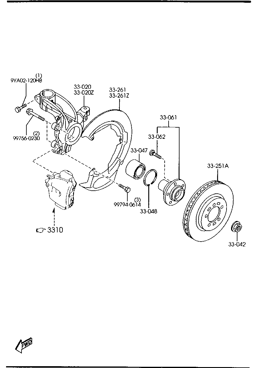 MAZDA C24Y-33-25XB - Гальмівний диск avtolavka.club