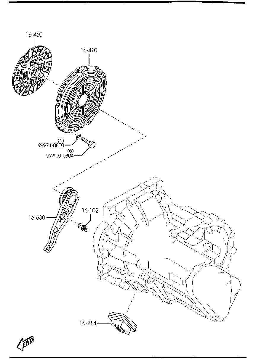 FORD Z601 1641 0B - Нажимной диск зчеплення avtolavka.club