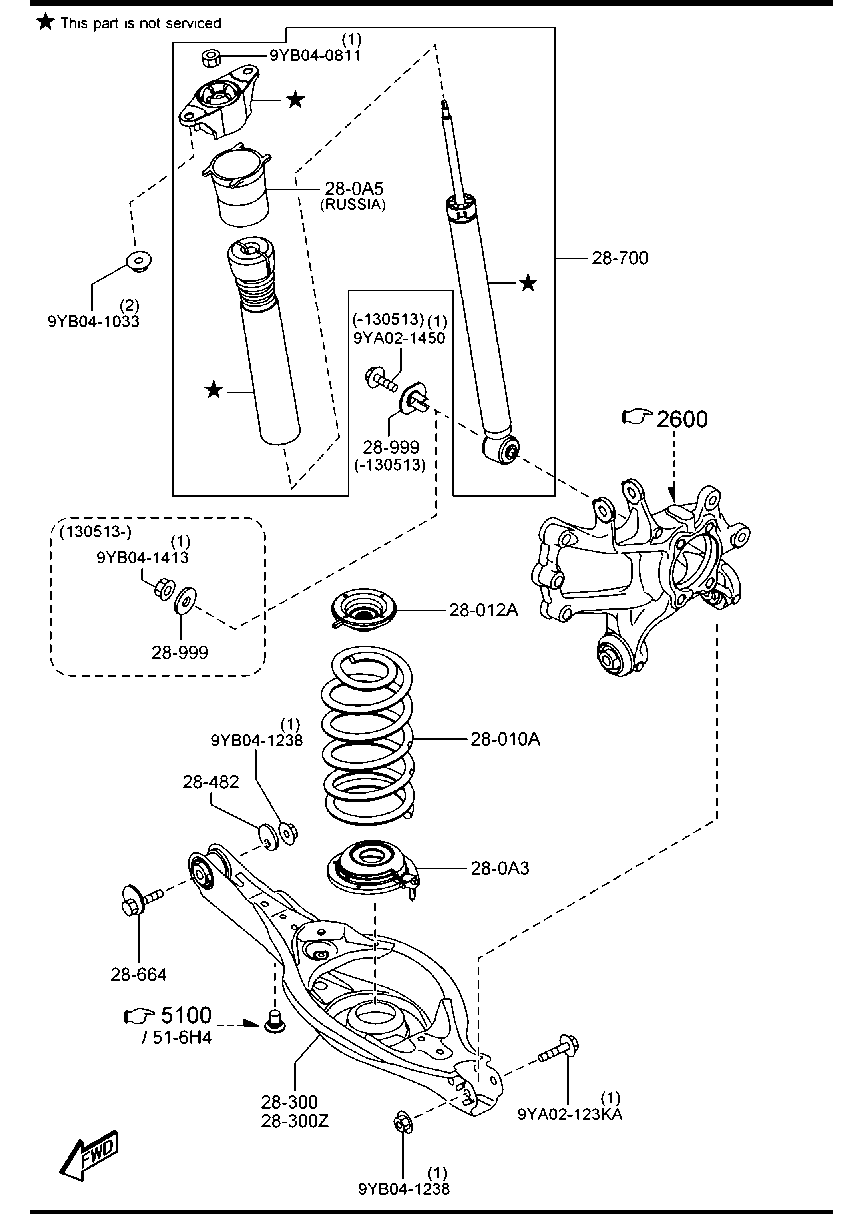 MAZDA KF69-28-910A - Амортизатор avtolavka.club