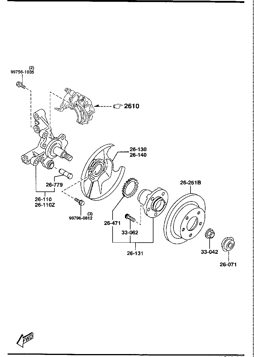 FORD GTYF-26-251C - Гальмівний диск avtolavka.club