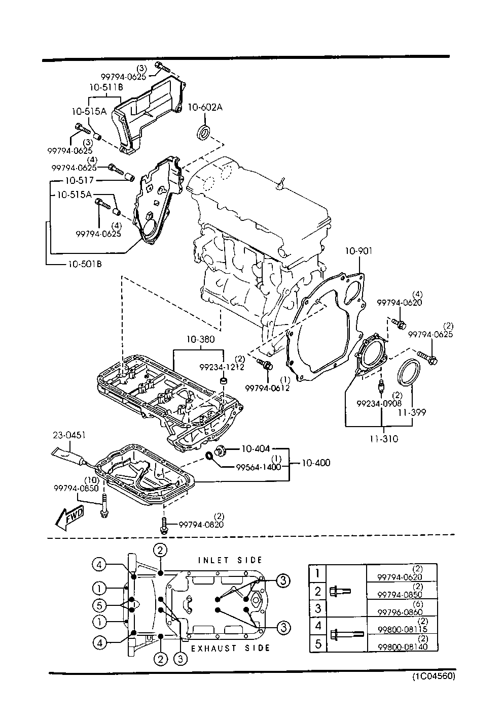 MAZDA FS05-10-602A - Ущільнене кільце, розподільний вал avtolavka.club