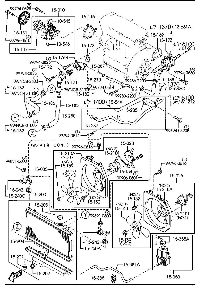 FORD FP01-15-010F - Водяний насос avtolavka.club