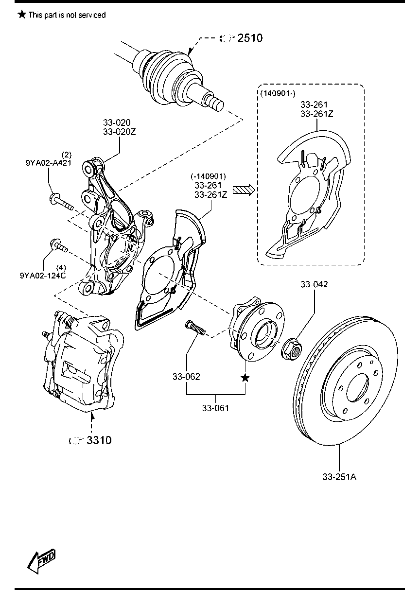 MAZDA GHP9-33-251A - Гальмівний диск avtolavka.club