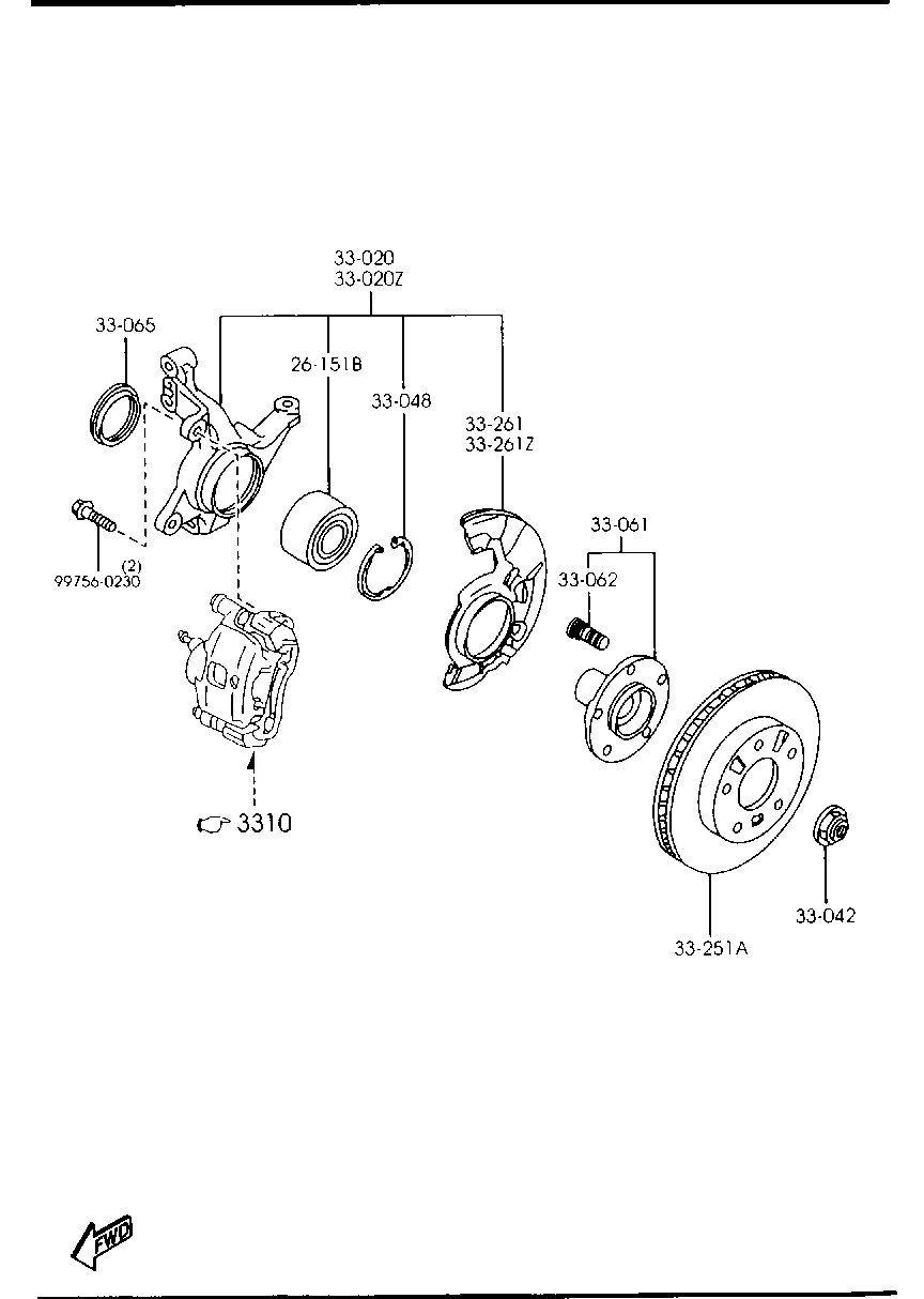 Mercury GF3Y-33-25X - Гальмівний диск avtolavka.club